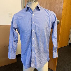 Turnbull & Asser Men's Woven Oxford Button-Up Shirt - Size 14.5/32 - Classic